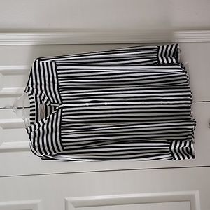 Black & White Striped Blouse